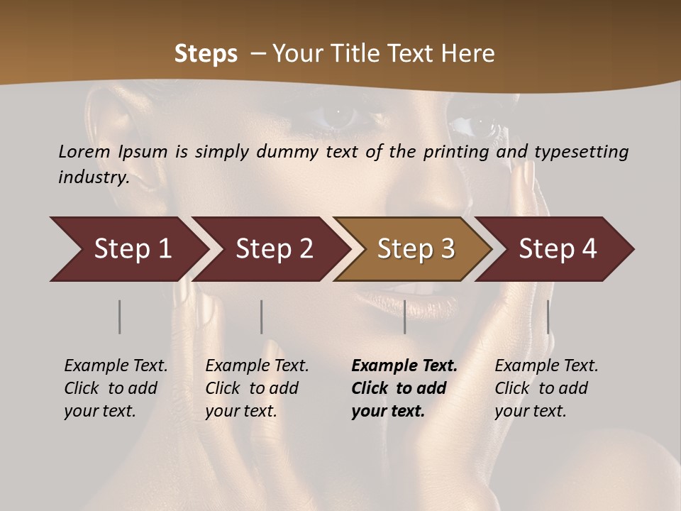 Beautiful Creative Face PowerPoint Template