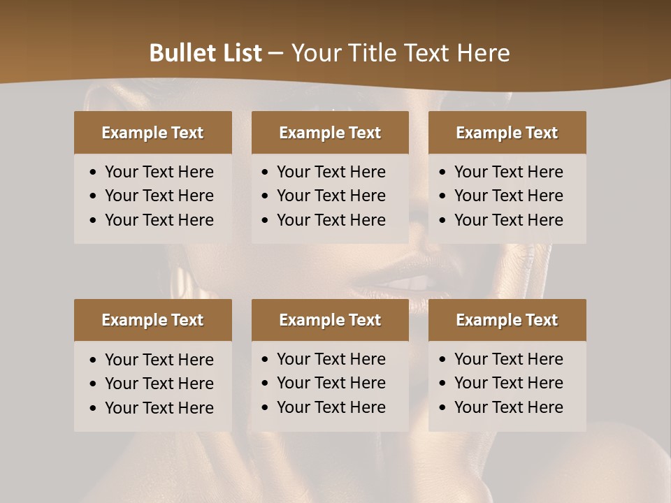 Beautiful Creative Face PowerPoint Template