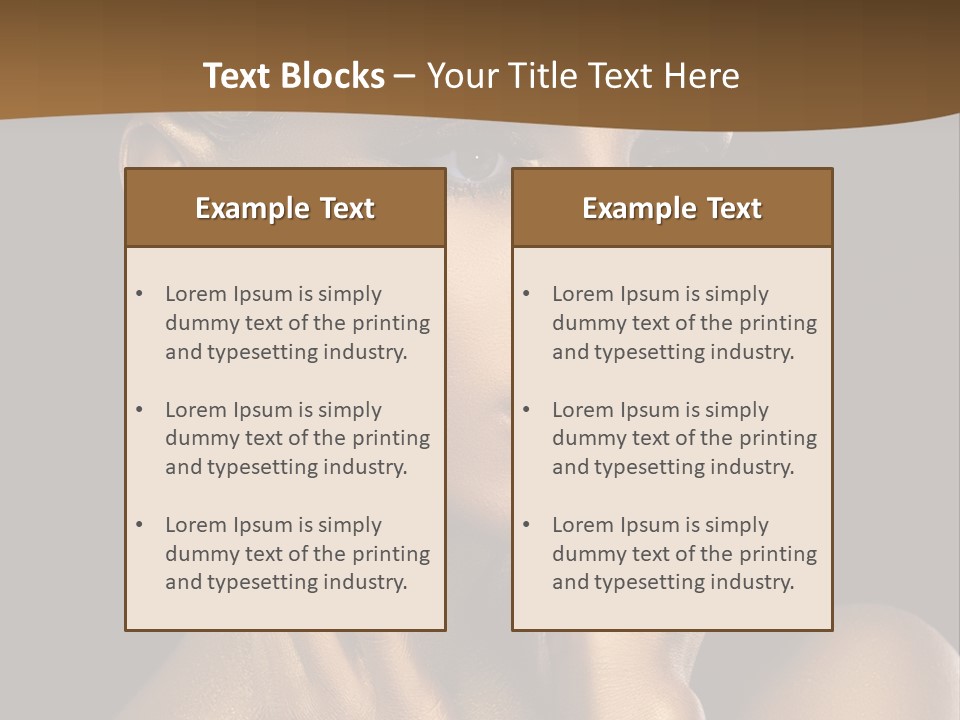 Beautiful Creative Face PowerPoint Template