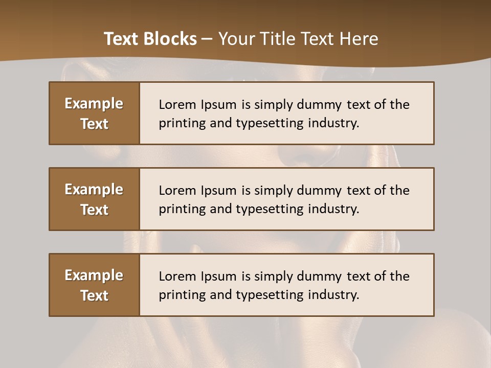 Beautiful Creative Face PowerPoint Template