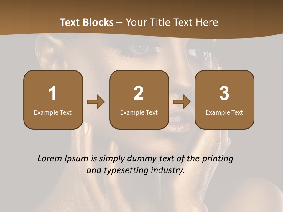 Beautiful Creative Face PowerPoint Template