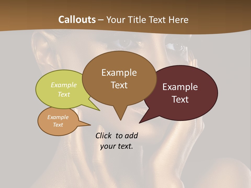Beautiful Creative Face PowerPoint Template