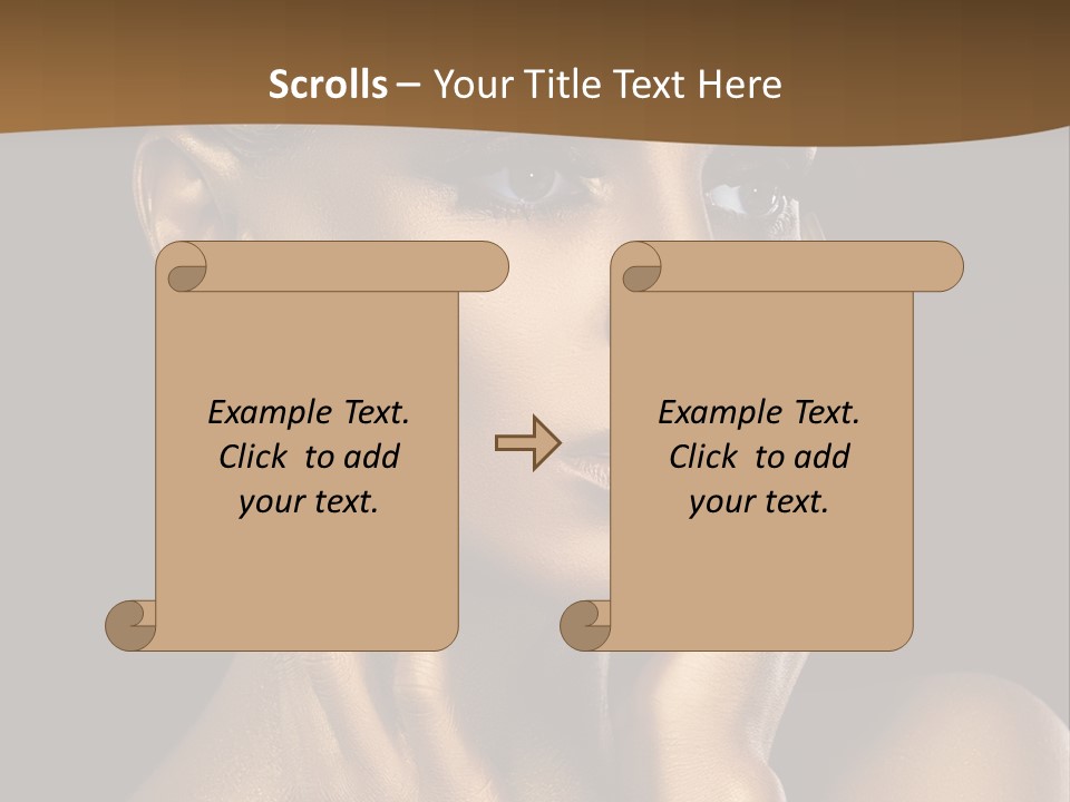 Beautiful Creative Face PowerPoint Template