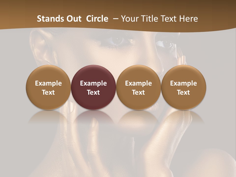 Beautiful Creative Face PowerPoint Template