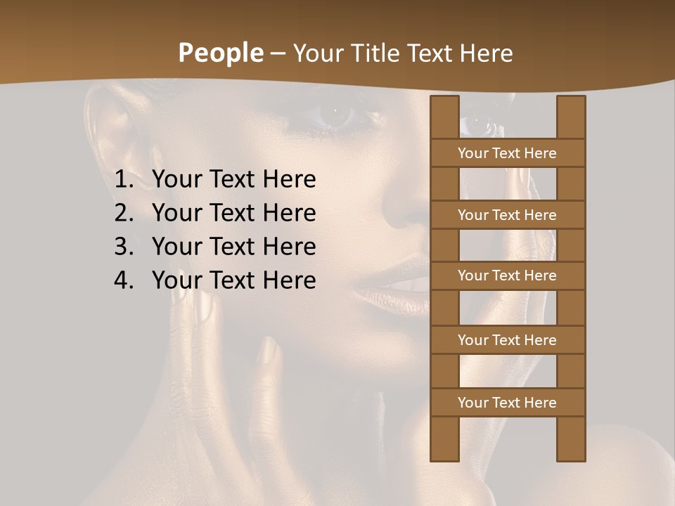 Beautiful Creative Face PowerPoint Template