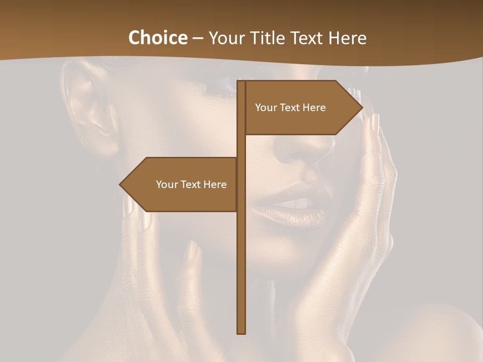 Beautiful Creative Face PowerPoint Template