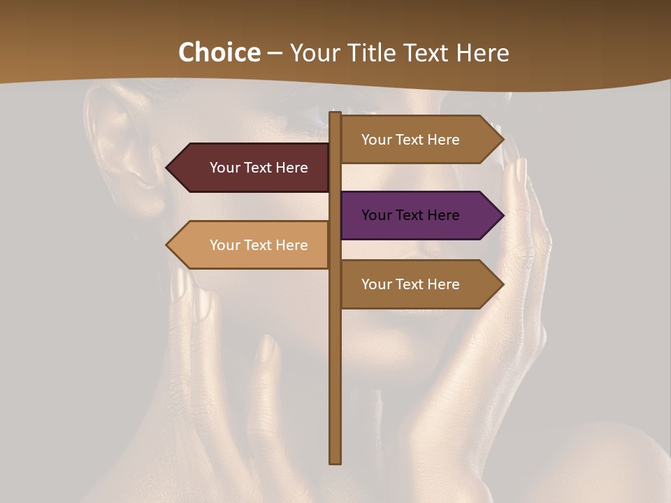 Beautiful Creative Face PowerPoint Template