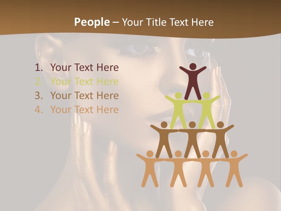 Beautiful Creative Face PowerPoint Template