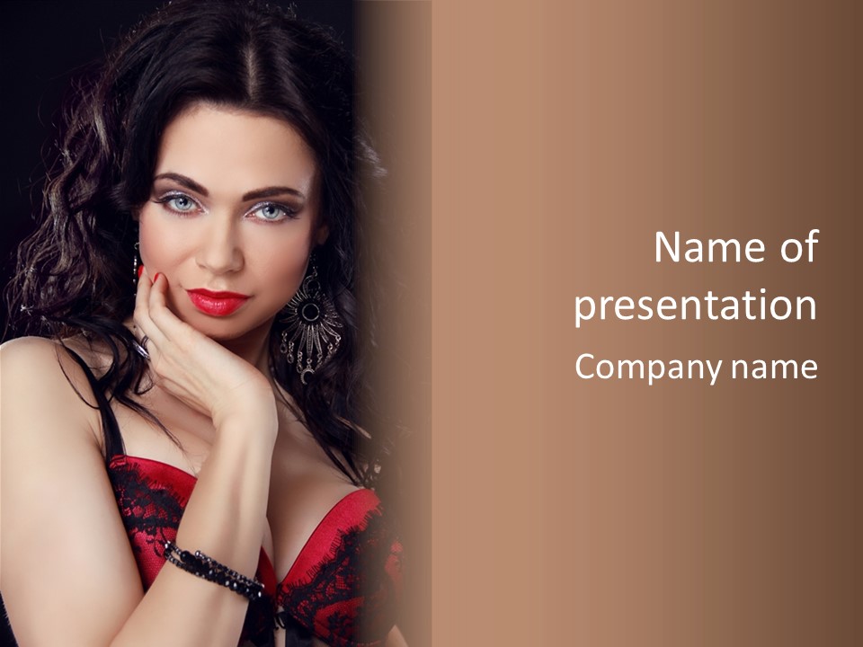 Fashion Hands Voluptuous PowerPoint Template