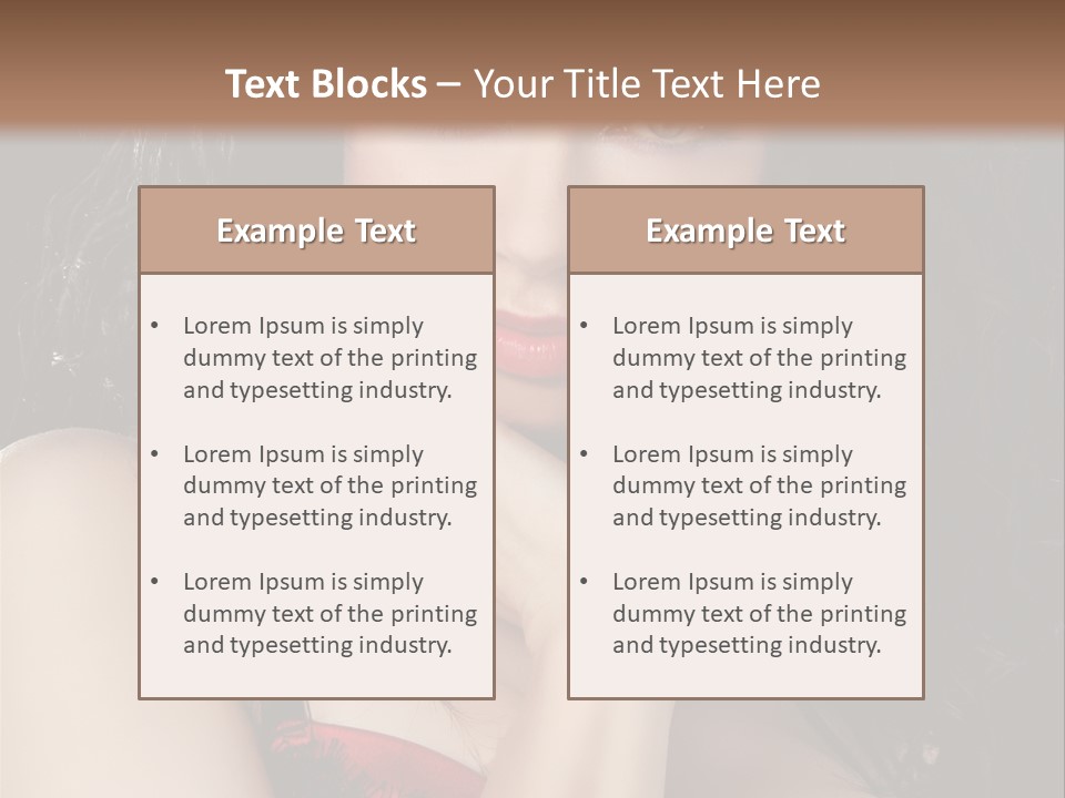 Fashion Hands Voluptuous PowerPoint Template