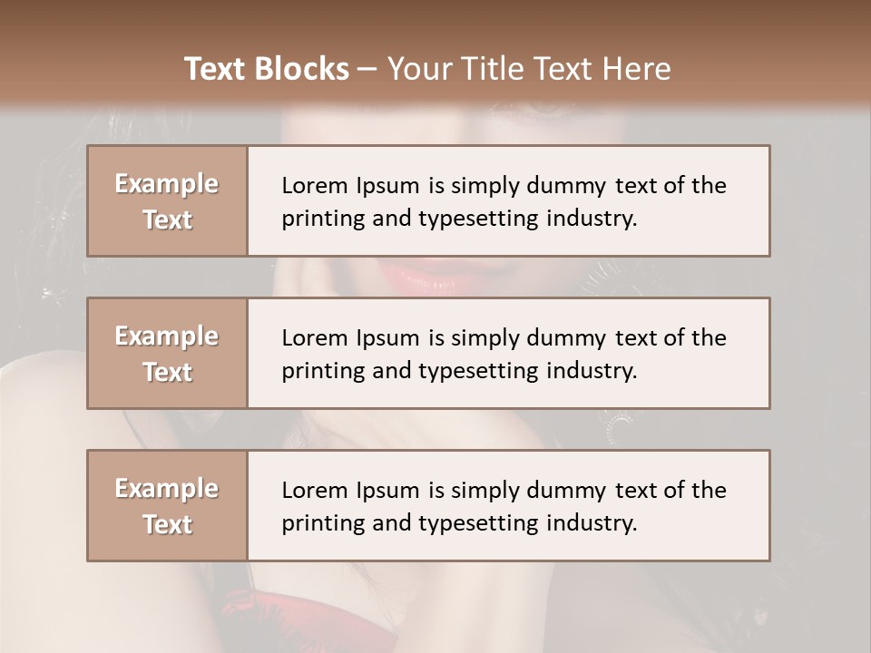 Fashion Hands Voluptuous PowerPoint Template