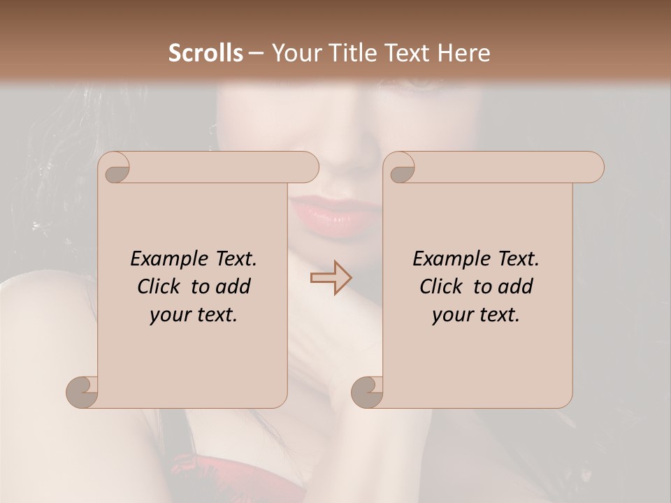 Fashion Hands Voluptuous PowerPoint Template