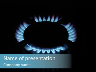 Fornello Cucina Gas Naturale PowerPoint Template