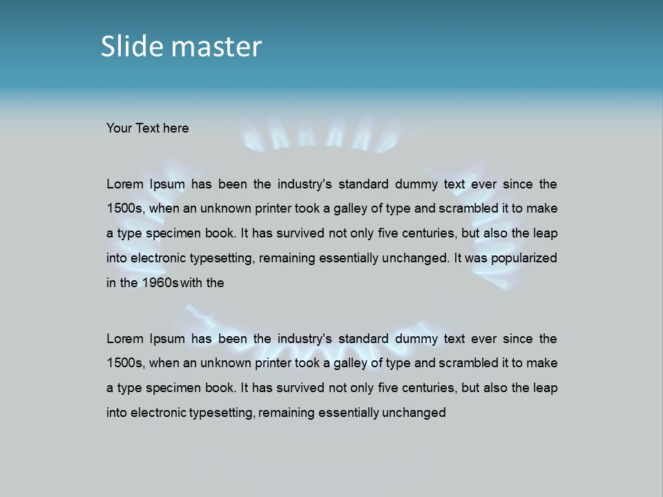 Fornello Cucina Gas Naturale PowerPoint Template