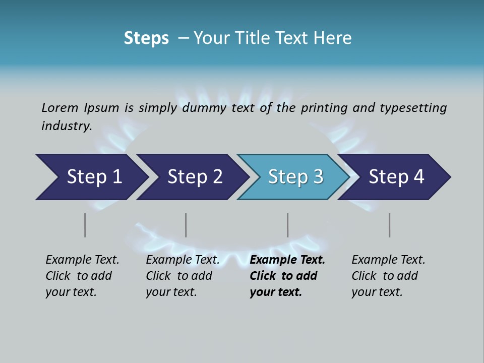 Fornello Cucina Gas Naturale PowerPoint Template