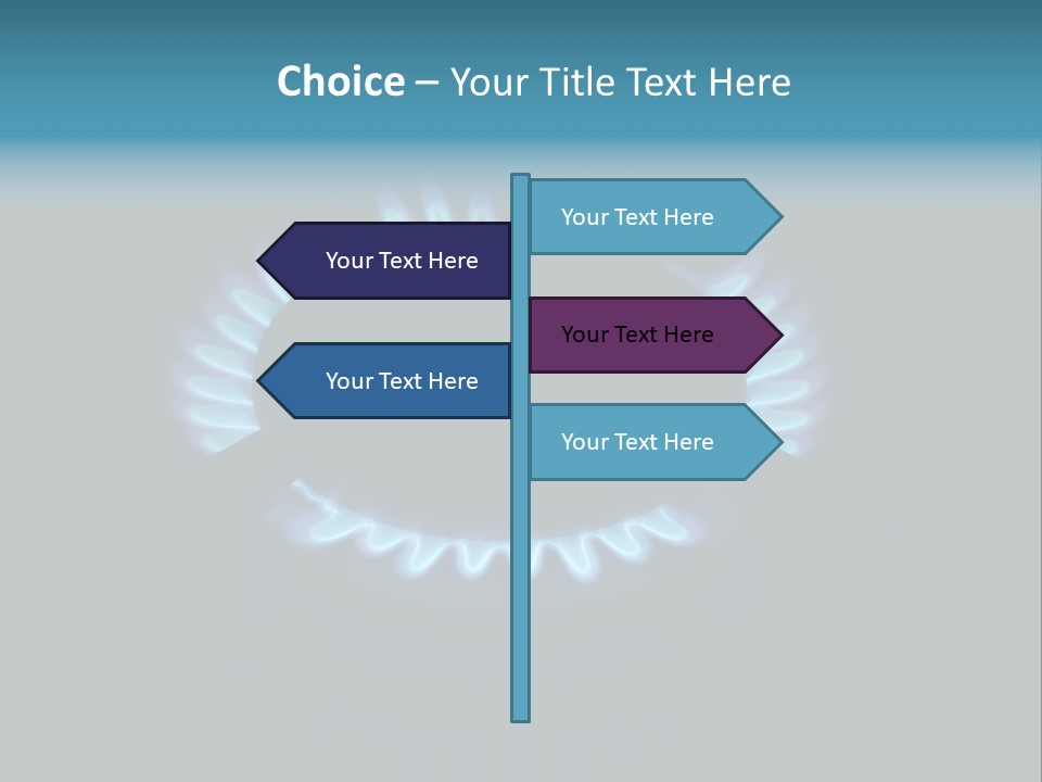 Fornello Cucina Gas Naturale PowerPoint Template