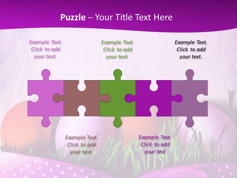 Symbol Blue Pink PowerPoint Template