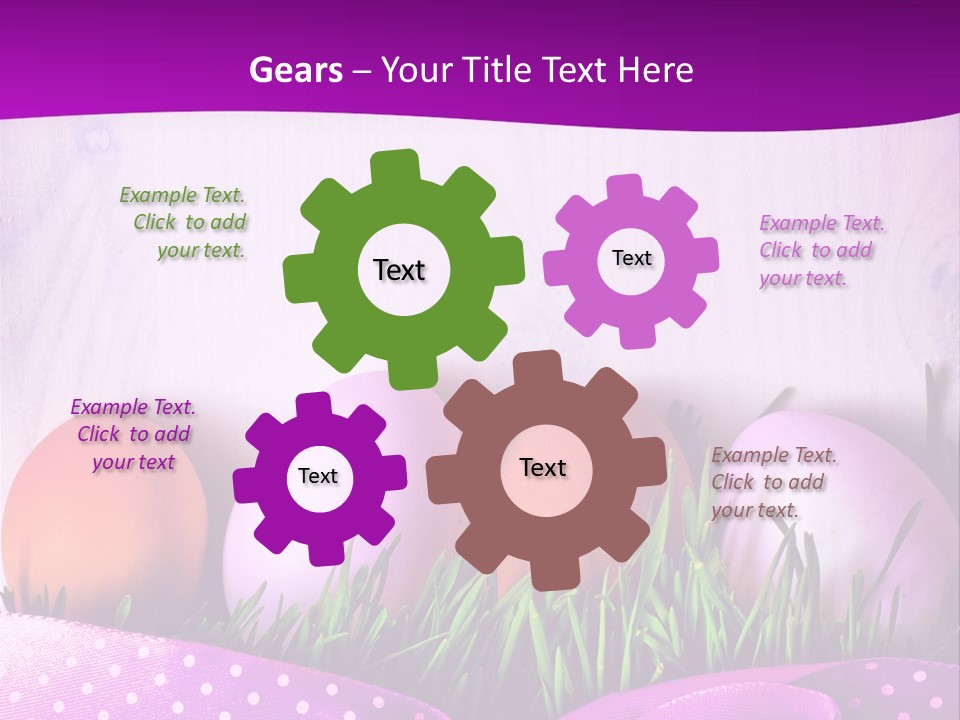 Symbol Blue Pink PowerPoint Template