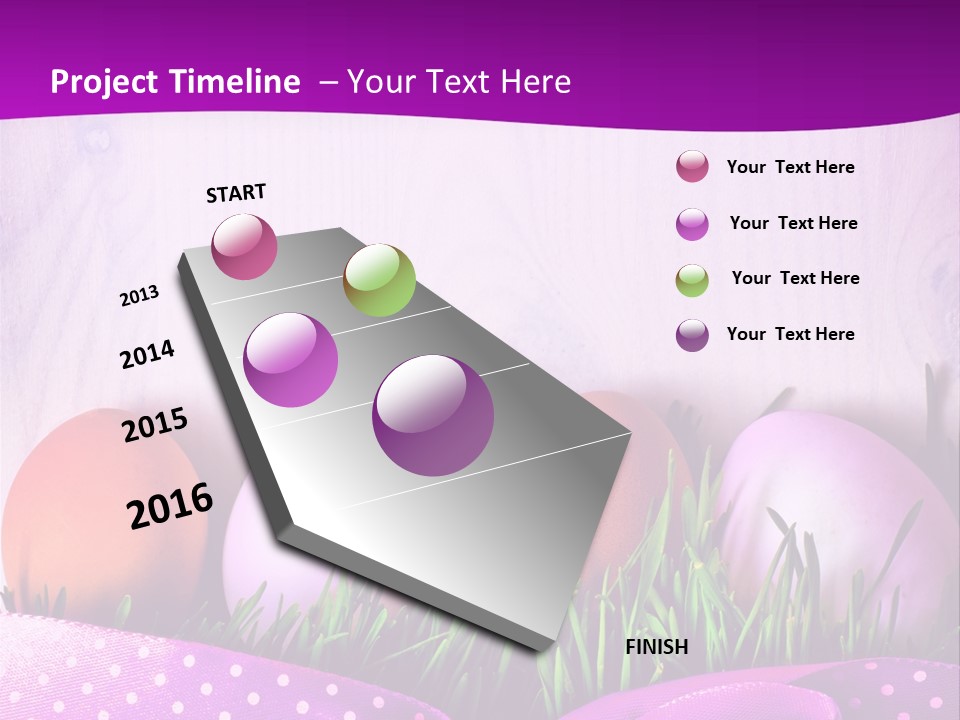 Symbol Blue Pink PowerPoint Template