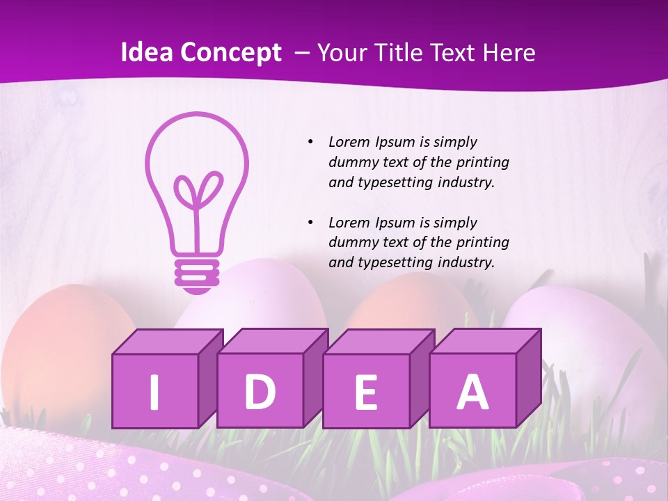 Symbol Blue Pink PowerPoint Template