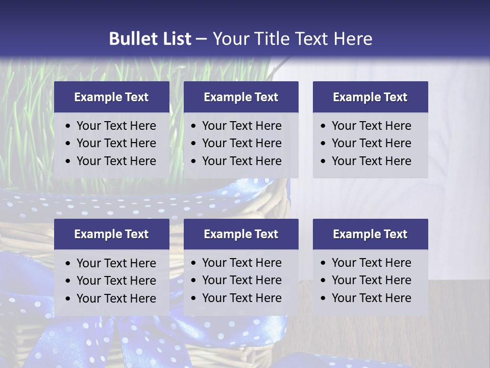 Background Close Up Several Objects PowerPoint Template