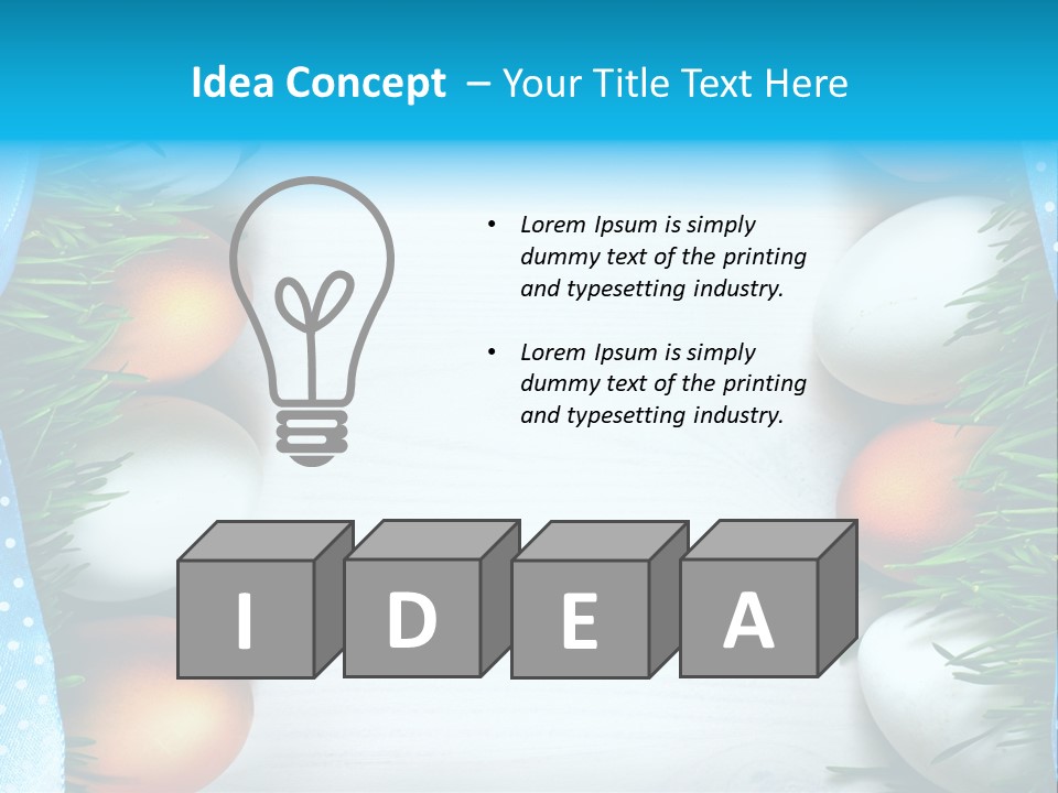 Closeup Holiday April PowerPoint Template