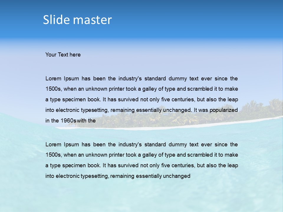 Sky Idyllic Hot PowerPoint Template