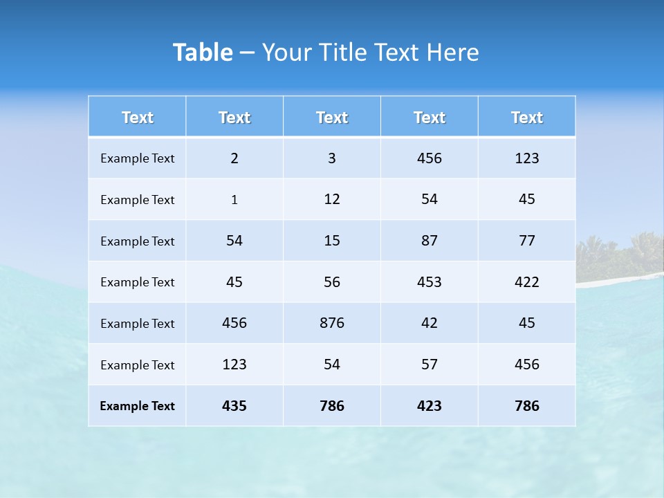 Sky Idyllic Hot PowerPoint Template