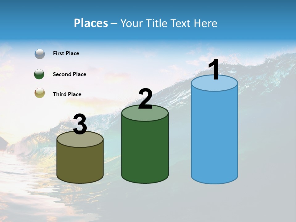 Sunshine Shorebreak Water PowerPoint Template