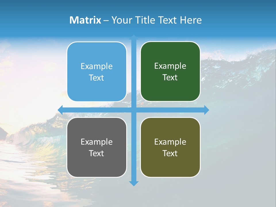 Sunshine Shorebreak Water PowerPoint Template