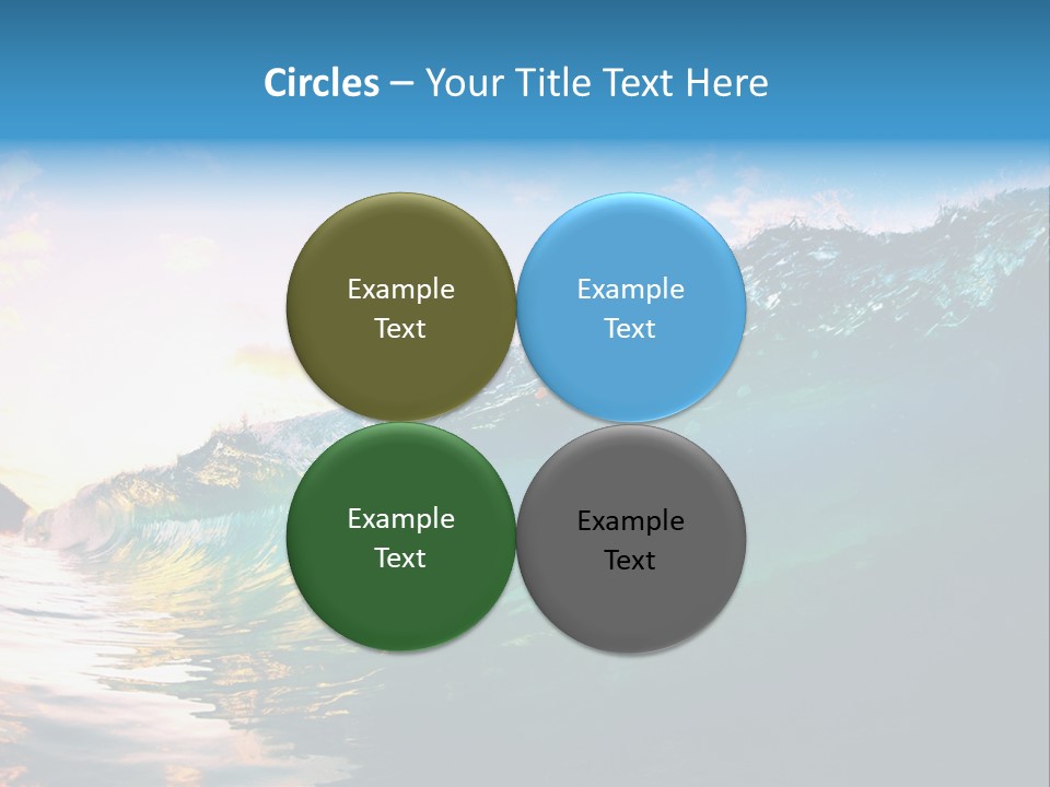 Sunshine Shorebreak Water PowerPoint Template