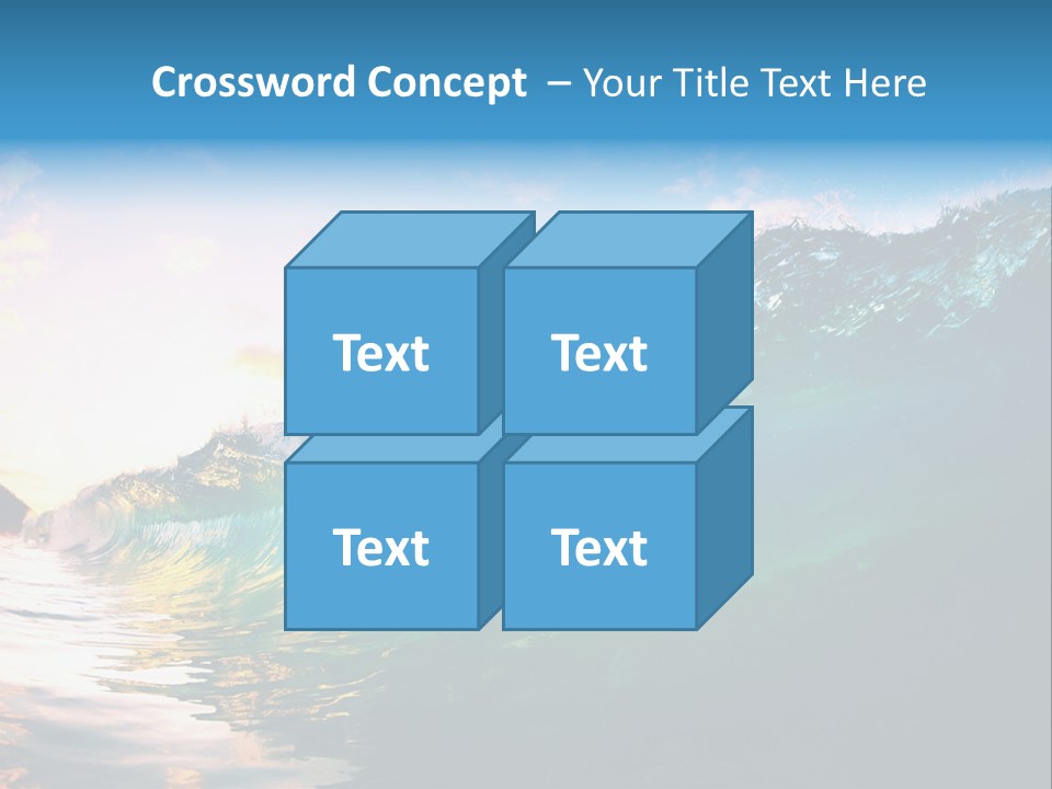 Sunshine Shorebreak Water PowerPoint Template