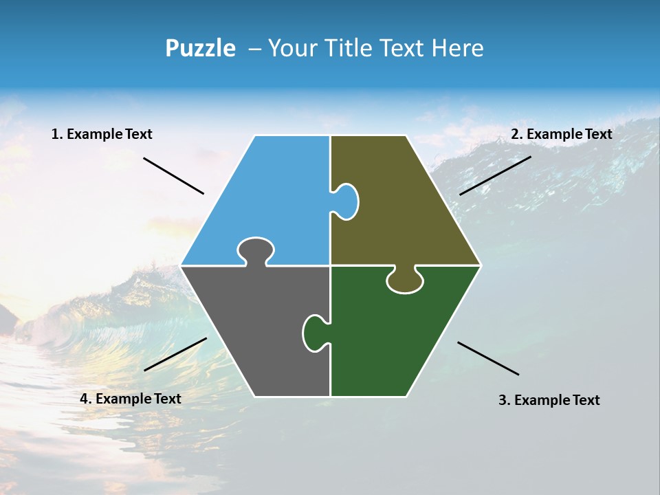 Sunshine Shorebreak Water PowerPoint Template