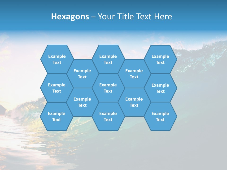 Sunshine Shorebreak Water PowerPoint Template