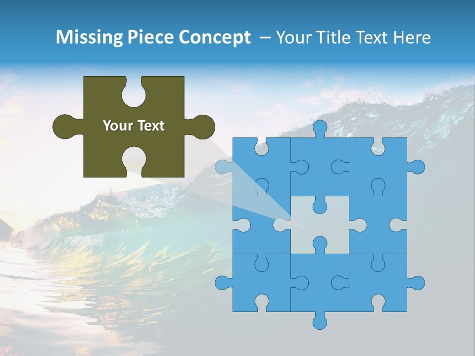 Sunshine Shorebreak Water PowerPoint Template