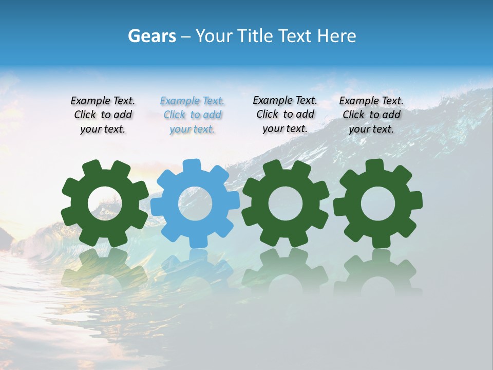 Sunshine Shorebreak Water PowerPoint Template