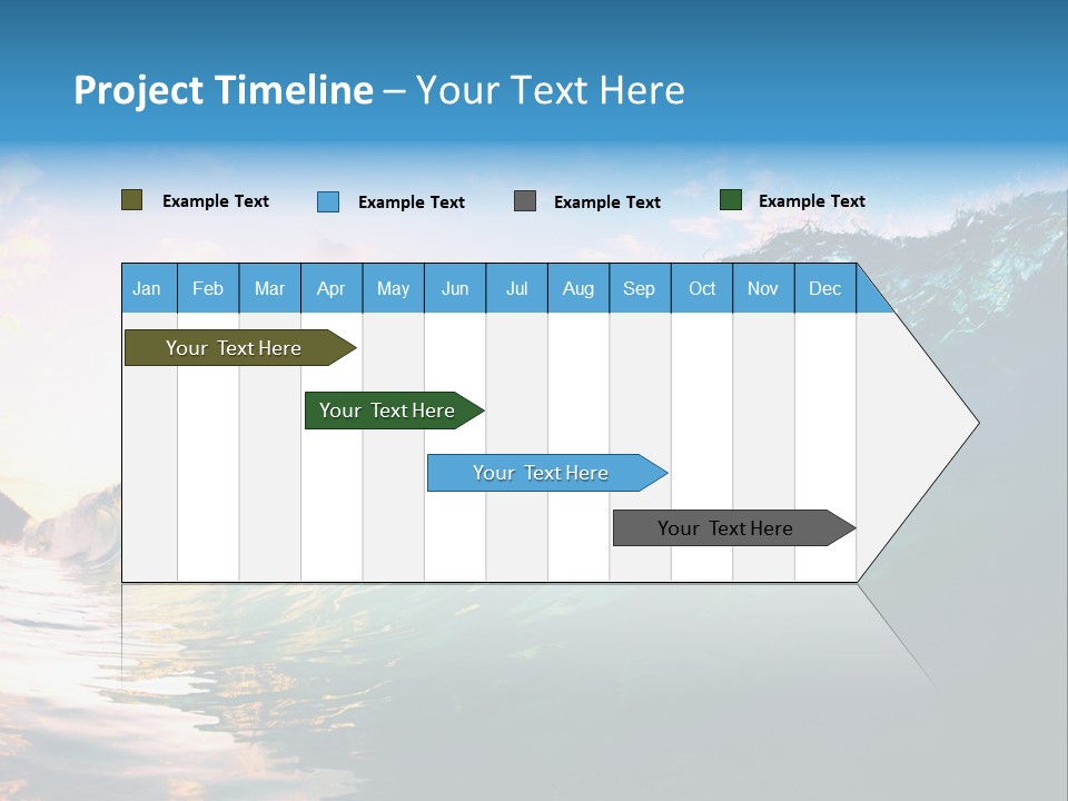Sunshine Shorebreak Water PowerPoint Template