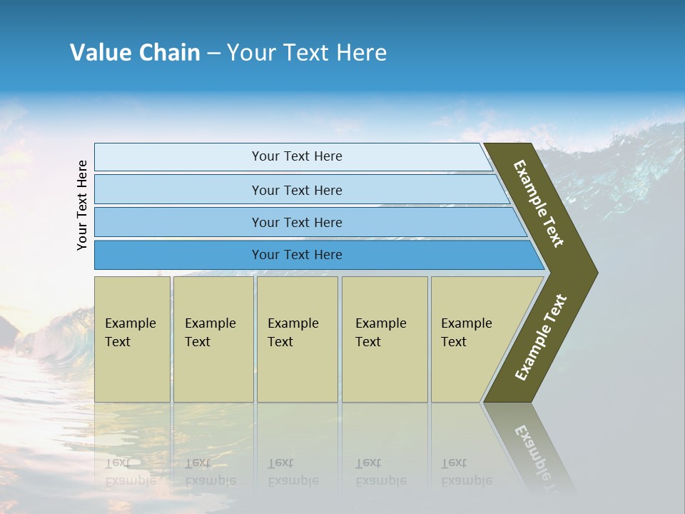Sunshine Shorebreak Water PowerPoint Template