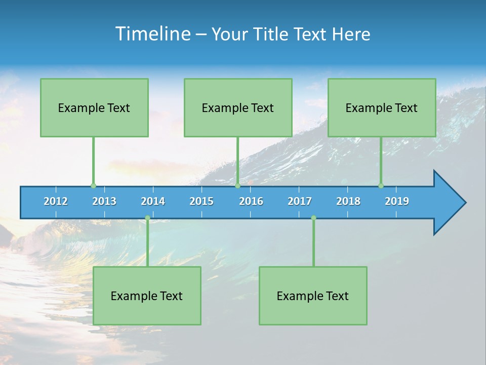 Sunshine Shorebreak Water PowerPoint Template