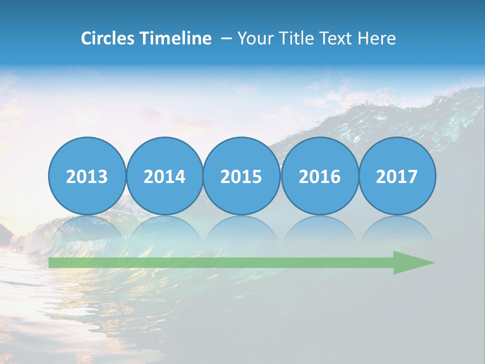 Sunshine Shorebreak Water PowerPoint Template