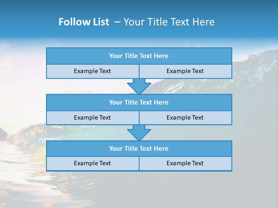 Sunshine Shorebreak Water PowerPoint Template