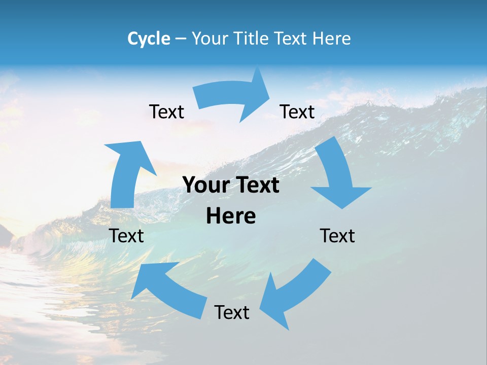 Sunshine Shorebreak Water PowerPoint Template