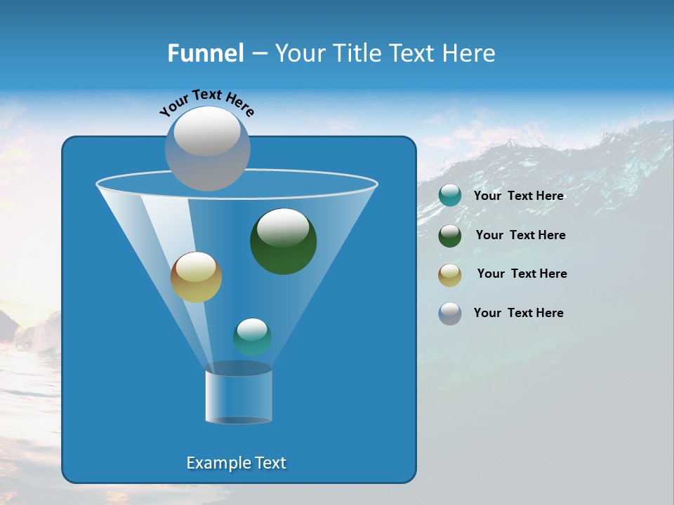 Sunshine Shorebreak Water PowerPoint Template