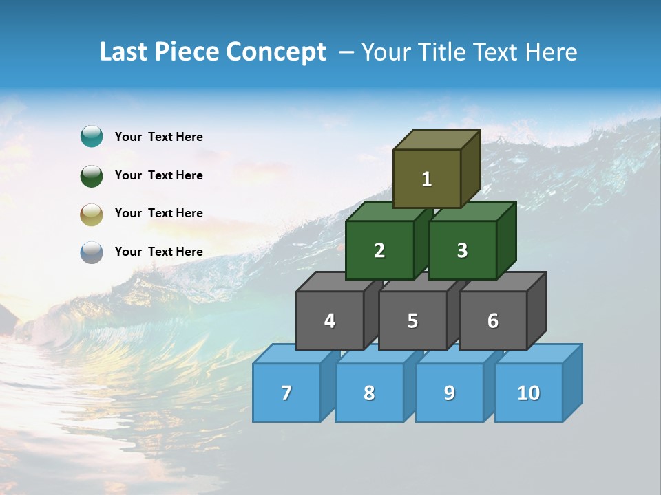 Sunshine Shorebreak Water PowerPoint Template