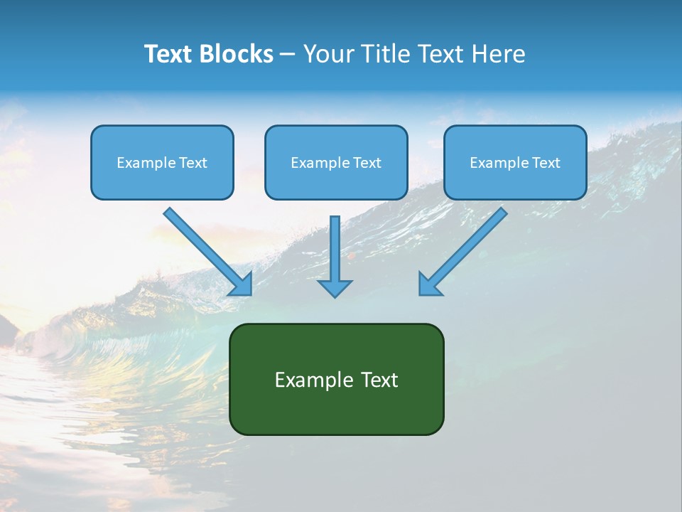 Sunshine Shorebreak Water PowerPoint Template