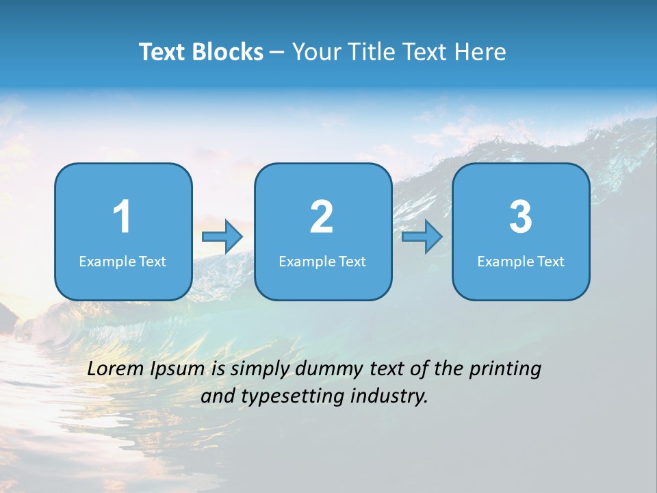 Sunshine Shorebreak Water PowerPoint Template