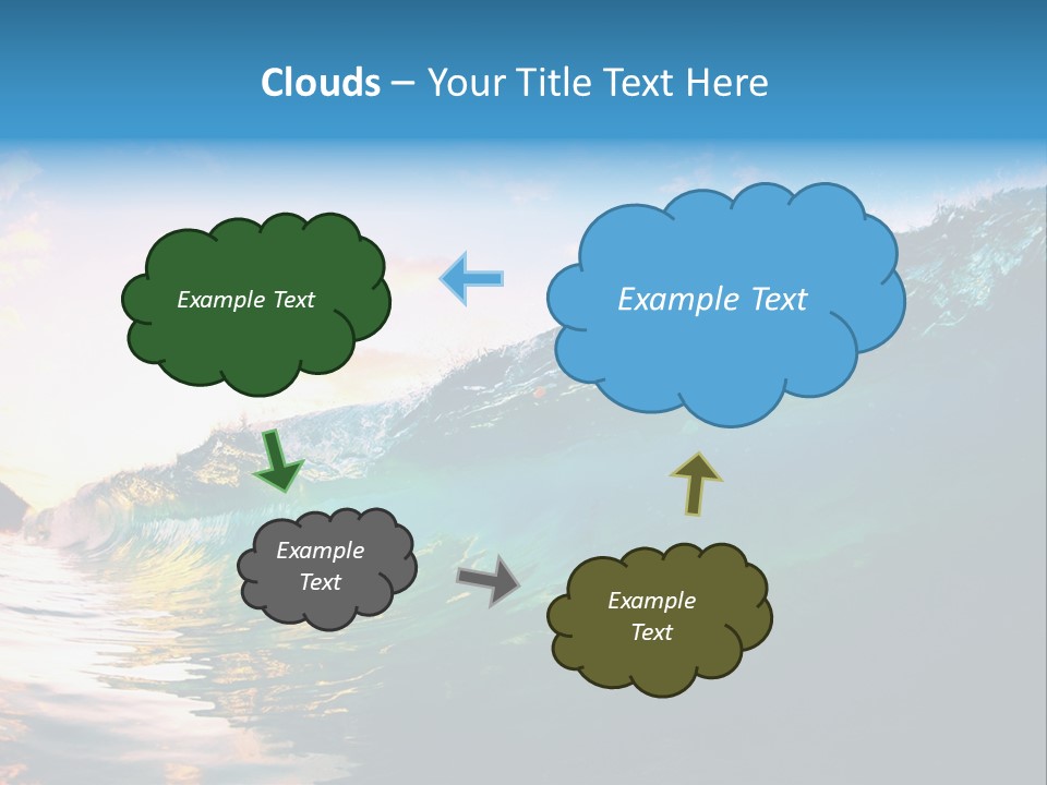 Sunshine Shorebreak Water PowerPoint Template