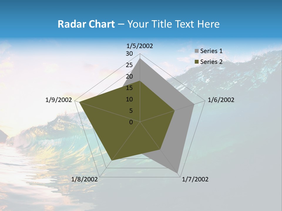 Sunshine Shorebreak Water PowerPoint Template