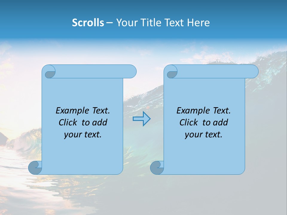 Sunshine Shorebreak Water PowerPoint Template