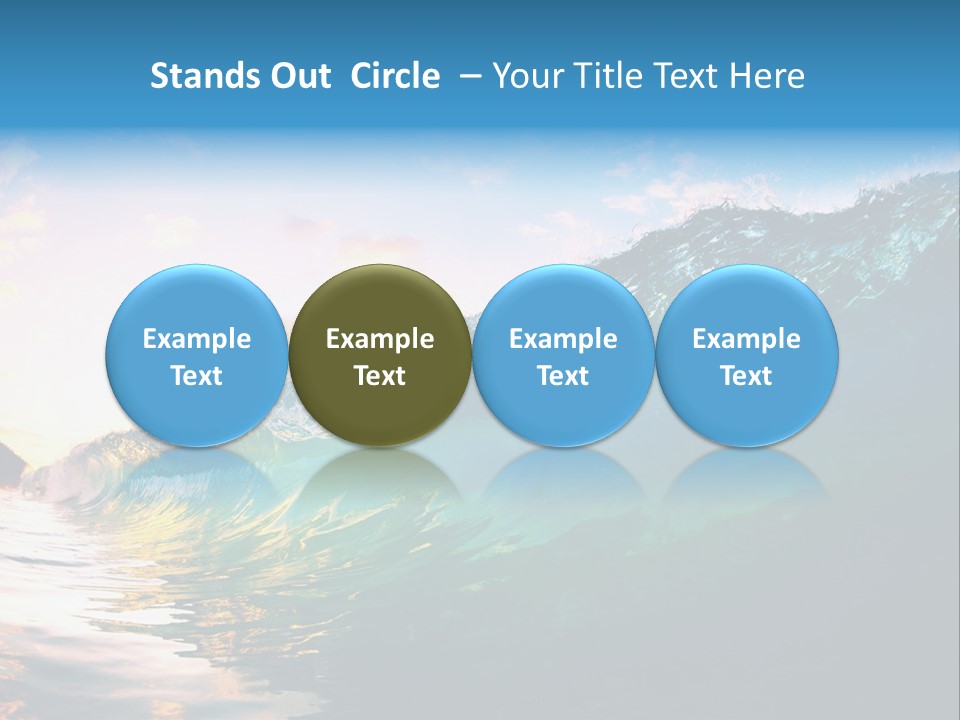 Sunshine Shorebreak Water PowerPoint Template